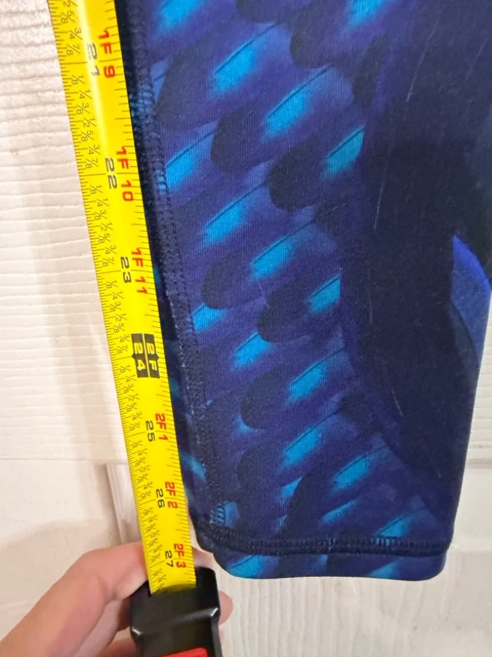 Alo Yoga $130 Goddess Legging Ltd Edition Blue Tail‎ Feathers Blue Sz XS EUC